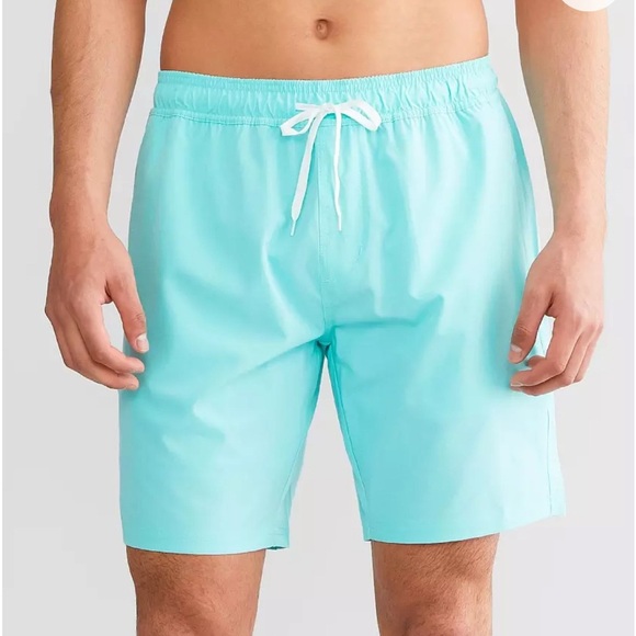 DepartWest Marled Stretch Swim Aruba Blue Trunks Size Large. From The Buckle. - Picture 1 of 8